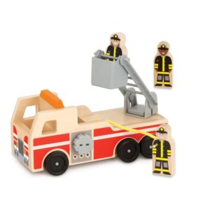 Дървена детска пожарна кола и пожарникари Melissa & Doug