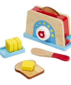 Дървена играчка тостер с аксесоари Melissa & Doug