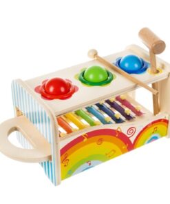 Дървена музикална играчка с чукче Kruzzel