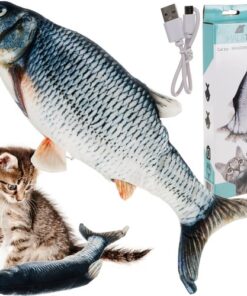 Играчка за котка Подскачаща рибка с USB