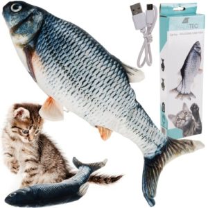 Играчка за котка Подскачаща рибка с USB