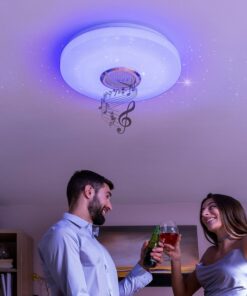 Лед плафон с вграден говорител InnovaGoods