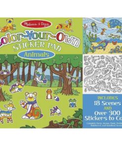 Стикери за деца за оцветяване Животни Melissa & Doug