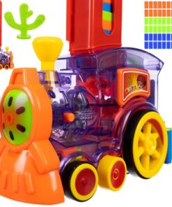 Цветно детско влакче за игра с домино Kruzzel