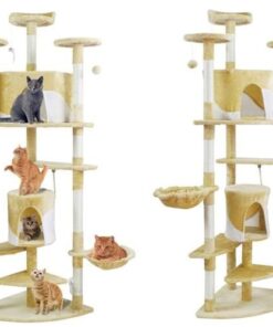 Kатерушка за котки Дърво в бежово 200 см.