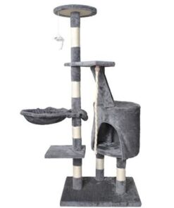 Kатерушка за котки Сиво котешко дърво 118 см.