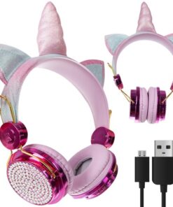 Безжични слушалки Розов Еднорог Izoxis