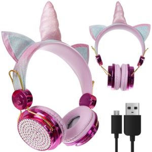 Безжични слушалки Розов Еднорог Izoxis