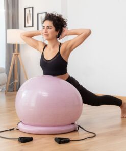 Голяма Йога топка с ластици за съпротивление InnovaGoods