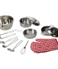 Готварски комплект за деца от неръждаема стомана Bigjigs