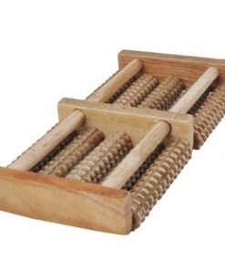 Двоен дървен масажор за крака механичен