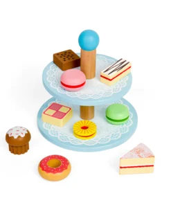Детска дървена поставка за дървена торта и сладки Bigjigs