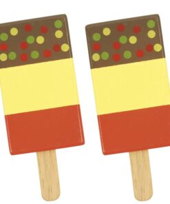 Дървен детски сладолед играчка на клечка Bigjigs