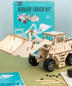 Дървен конструктор за деца Хидравличен багер