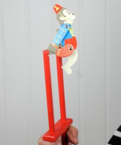 Дървена детска акробатична играчка Маймунка Rex London
