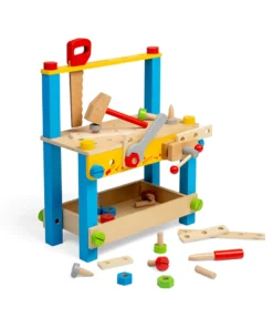Дървена работна маса с инструменти за деца Bigjigs