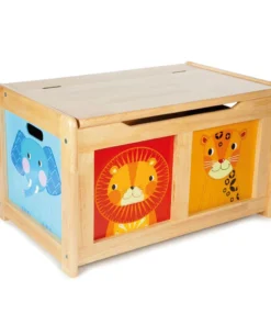 Дървена ракла за играчки Джунгла Bigjigs