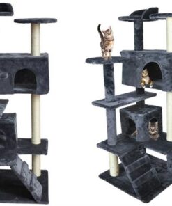 Катерушка за котки Сиво дърво 120 см.