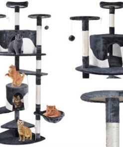 Катерушка за котки Сиво дърво 200 см.