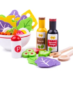 Комплект за игра дървени играчки за салата Bigjigs