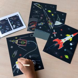 Комплект скреч карти Космическа ера Rex London