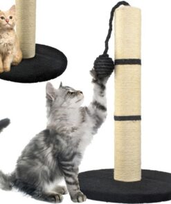 Котешка драскалка черен стълб 45 см.