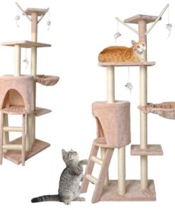 Котешко дърво драскалка138 см. бежово