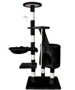 Котешко дърво катерушка 118 см. в черно