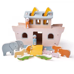 Малки дървени играчки за деца Ноевият ковчег Bigjigs