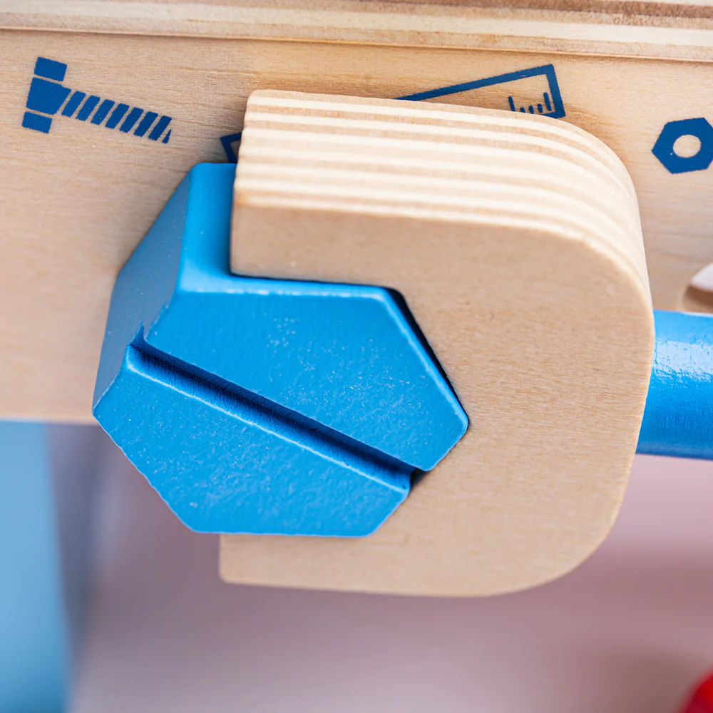 Работна маса за деца с дървени инструменти Bigjigs 4