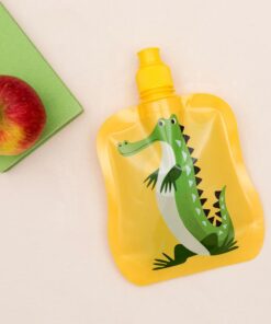 Сгъваема бутилка за деца с картинка Крокодил Rex London