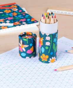 Цветни моливи Праисторическа земя в кутия Rex London