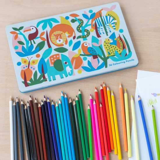 Цветни моливи за деца Диви чудеса 36 броя Rex London