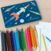 Цветни моливи за деца Космическа ера 36 броя Rex London