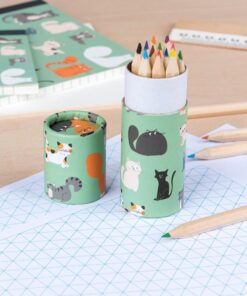 Цветни моливи с котенца Nine Lives Rex London