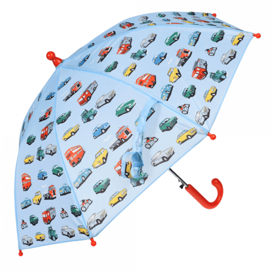 Чадър за деца с принт Автомобили Rex London