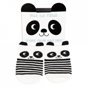 Бебешки чорапи с принт Панда Rex London