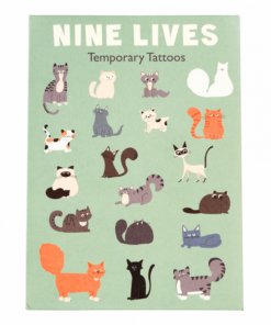 Временнни татуировки за деца Девет живота Rex London
