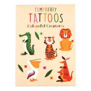 Временнни татуировки за деца Цветни животни Rex London