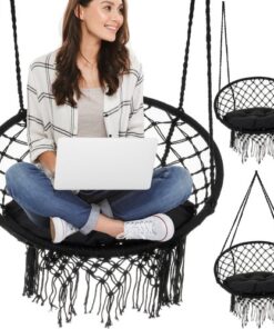 Градинска люлка Гнездо в черно 2м Malatec