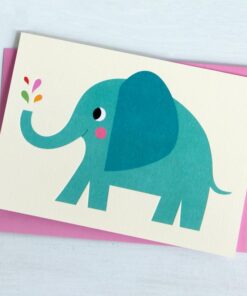 Детска картичка Слончето Елвис Rex London
