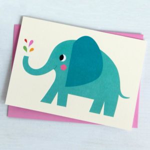 Детска картичка Слончето Елвис Rex London