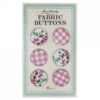 Детски копчета от текстил в розово Rex London