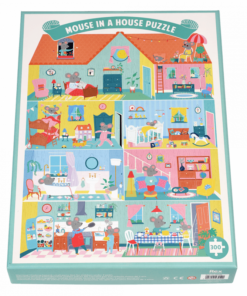 Детски пъзел Къщичка с мишки Rex London