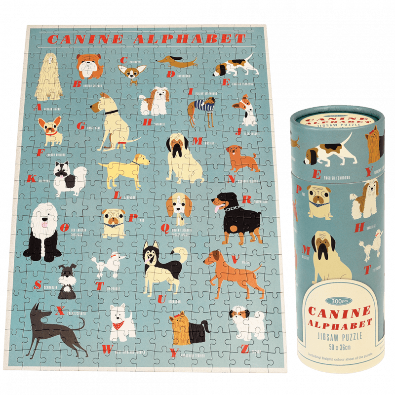 Детски пъзел в тубус Кучешка азбука Rex London 3