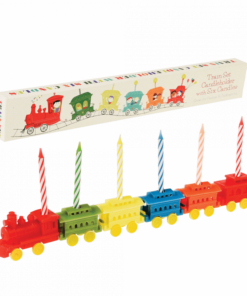 Комплект от 6 свещи със свещници Парти влак Rex London