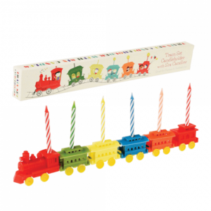 Комплект от 6 свещи със свещници Парти влак Rex London