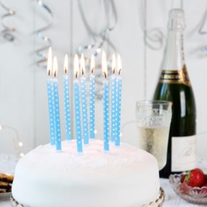 Комплект свещи за рожден ден в синьо Rex London