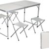 Къмпинг комплект сгъваема маса и столове Trizand