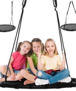 Люлка за градина гарваново гнездо 100см черно